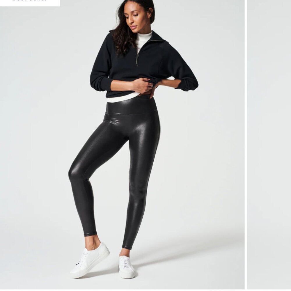 Spanx SPANXshape™ Faux Leather Leggings - XS